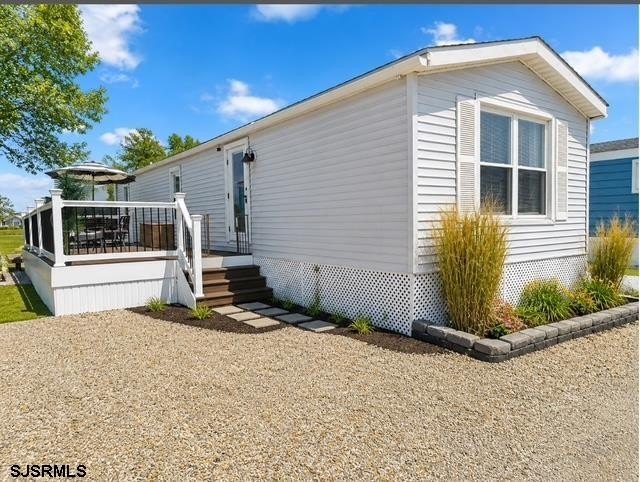 Bayfront mobile home 2nd from the  end with water views in a - Beach Lot for sale in Egg Harbor Township, New Jersey on Beachhouse.com