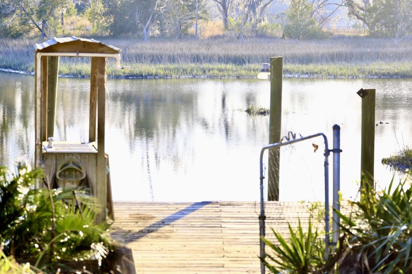 Cleared waterfront slice of heaven with private short Dock, well - Beach Lot for sale in Meggett, South Carolina on Beachhouse.com