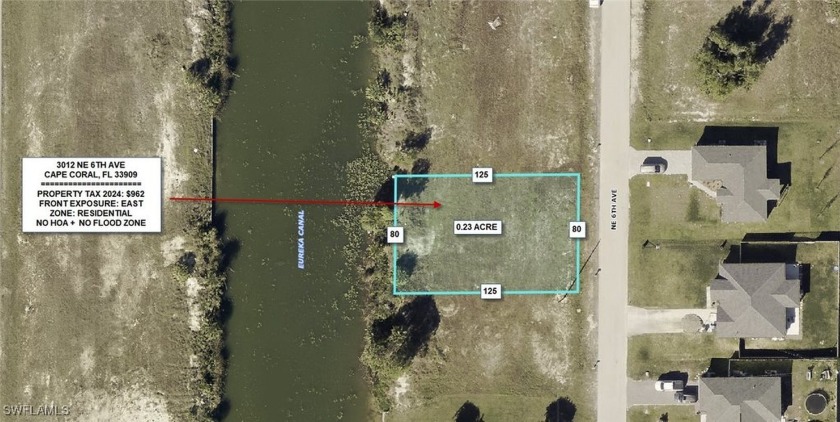 Beautiful canal Lot on this highly desirable area, Eureka Canal - Beach Lot for sale in Cape Coral, Florida on Beachhouse.com