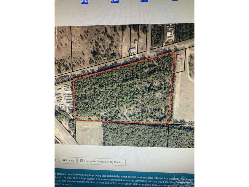 23 plus acres zoned R1M (but can be zoned commercial since it is - Beach Acreage for sale in Milton, Florida on Beachhouse.com