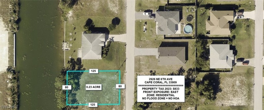 Amazing canal lot in the very fast growing city of Cape Coral - Beach Lot for sale in Cape Coral, Florida on Beachhouse.com