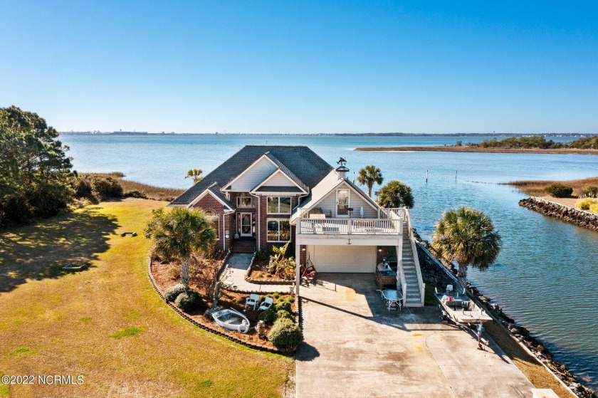 Located on the waterfront in Deerfield Shores, on the entrance - Beach Home for sale in Beaufort, North Carolina on Beachhouse.com
