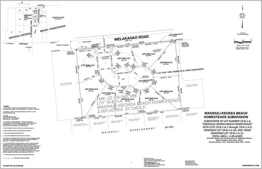 2 Acres in prime location of Central Kihei.  9 lot subdivision - Beach Acreage for sale in Kihei, Hawaii on Beachhouse.com