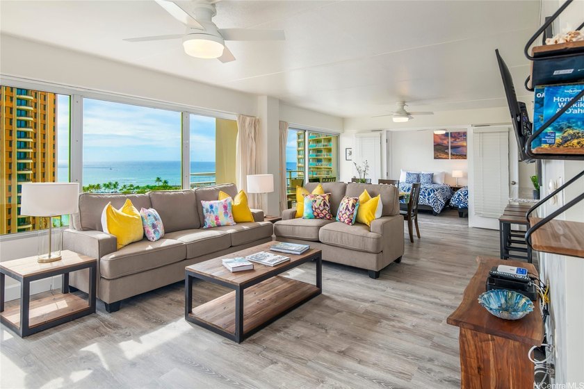 Beautiful ocean and lagoon views in the 12th floor of the iconic - Beach Condo for sale in Honolulu, Hawaii on Beachhouse.com