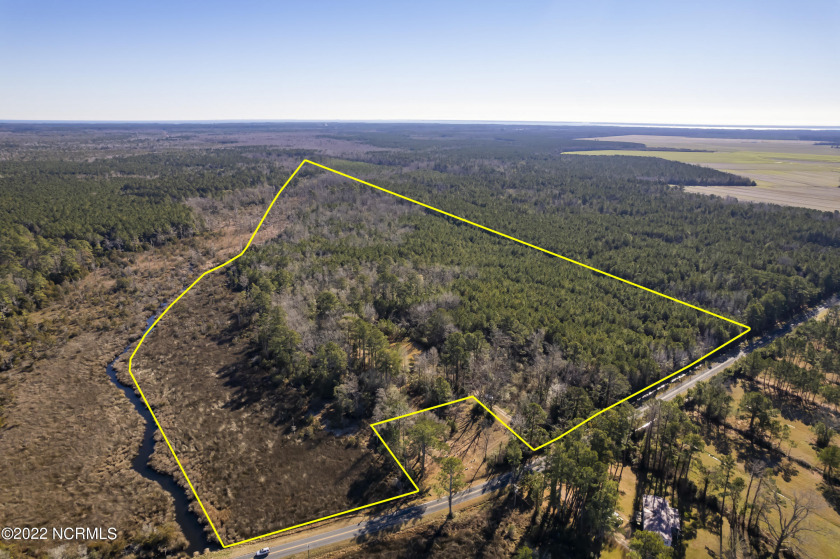Unrestricted 44 acre wooded tract with an existing 1,792 hsf - Beach Home for sale in Merritt, North Carolina on Beachhouse.com