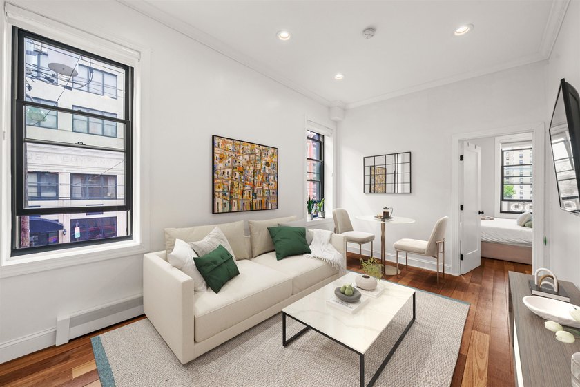Sunlight pours into this corner one-bedroom on Grand Street - Beach Condo for sale in Hoboken, New Jersey on Beachhouse.com