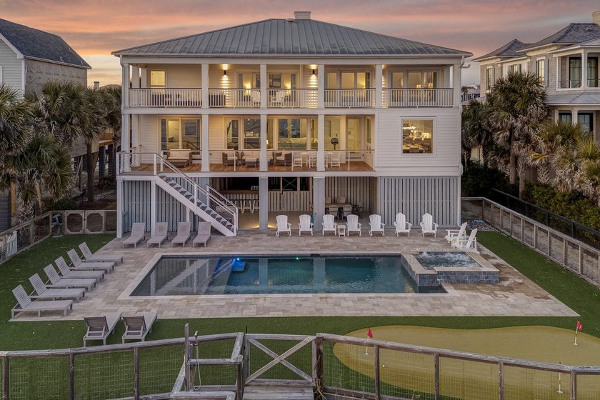 This beautifully renovated 6-bedroom, 6.5-bath oceanfront home - Beach Home for sale in Isle of Palms, South Carolina on Beachhouse.com