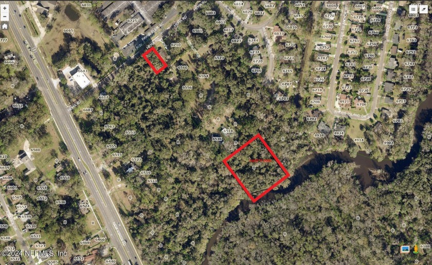 There are 2 pieces of property being sold. The first is on Hema - Beach Lot for sale in Jacksonville, Florida on Beachhouse.com