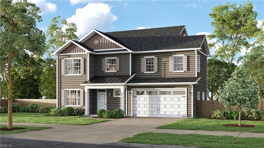 The Everett floor plan is an elegant two-story home encompassing - Beach Home for sale in Chesapeake, Virginia on Beachhouse.com