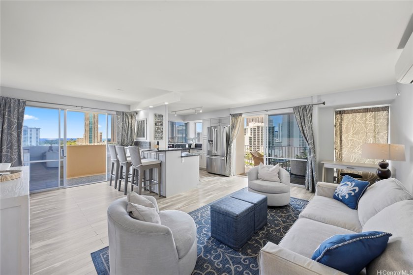 Perched high above Waikiki, this fully renovated, move-in ready - Beach Condo for sale in Honolulu, Hawaii on Beachhouse.com