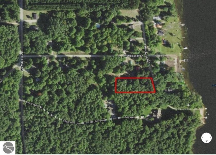 Two lots with shared Six Mile Lake access.  Excellent buildable - Beach Lot for sale in Ellsworth, Michigan on Beachhouse.com
