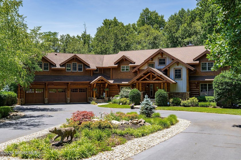 Privately set down a long, tree-lined drive, this extraordinary - Beach Home for sale in Atlantic Highlands, New Jersey on Beachhouse.com
