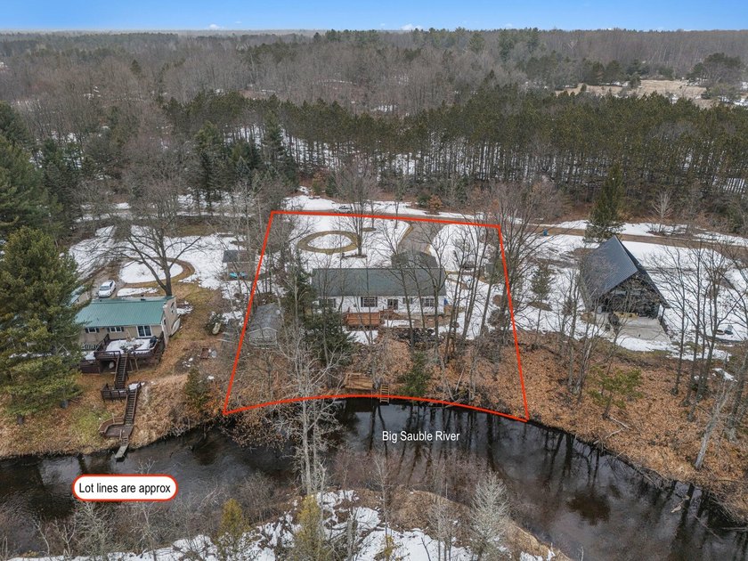 Enjoy peaceful living on the Big Sauble River in this inviting - Beach Home for sale in Free Soil, Michigan on Beachhouse.com