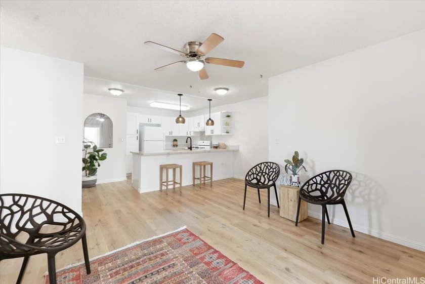 An open-concept kitchen layout with 2 bedrooms 1 Bath tastefully - Beach Condo for sale in Waipahu, Hawaii on Beachhouse.com