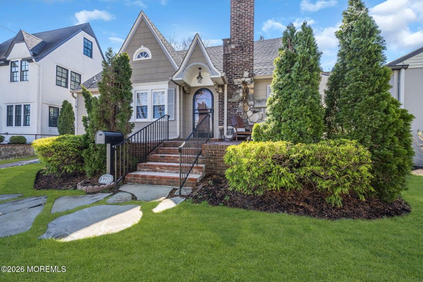 Amazing curb appeal for this Storybook Tudor revival style shore - Beach Home for sale in Asbury Park, New Jersey on Beachhouse.com