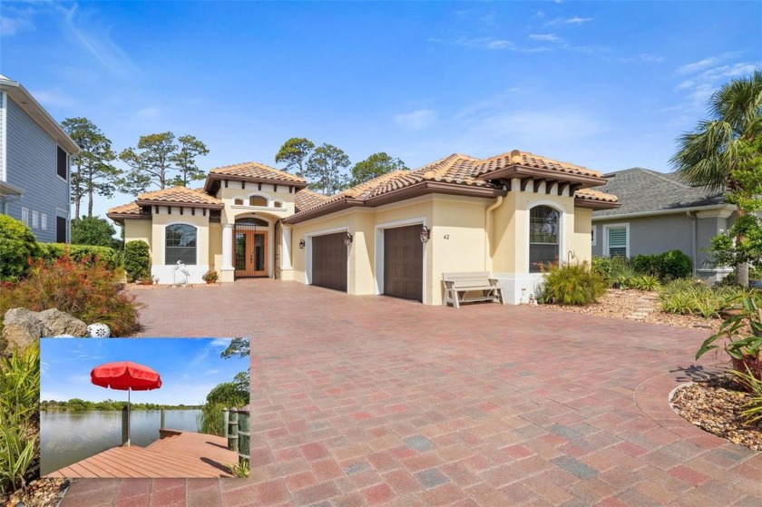 LAKE FRONT HOME IN PALM COAST PLANTATION! 3 bedroom with office - Beach Home for sale in Palm Coast, Florida on Beachhouse.com