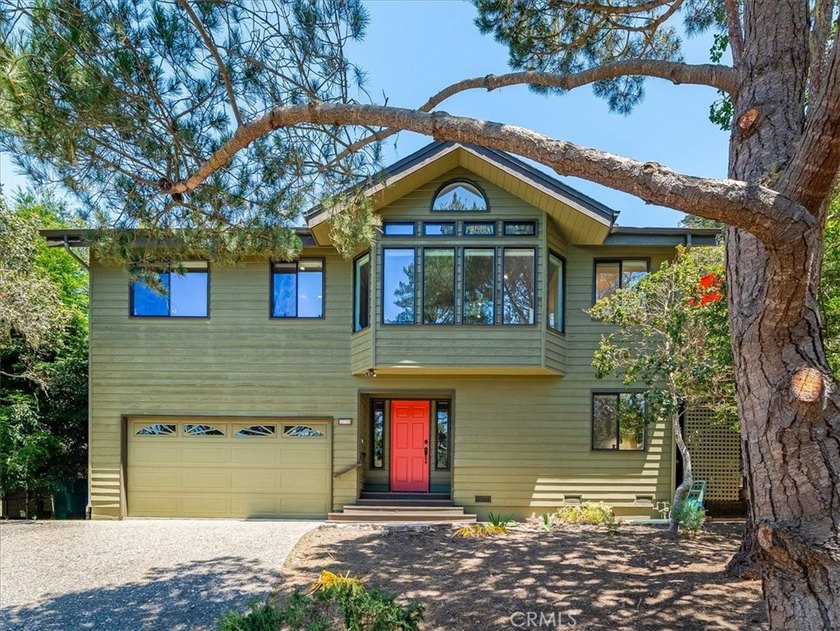 Azure seas can be seen from this home on Benson Ave, located - Beach Home for sale in Cambria, California on Beachhouse.com