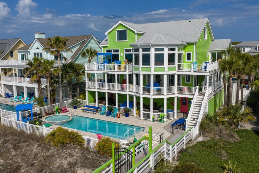 Casa Margarita is a premier oceanfront estate featuring 10 - Beach Home for sale in Isle of Palms, South Carolina on Beachhouse.com