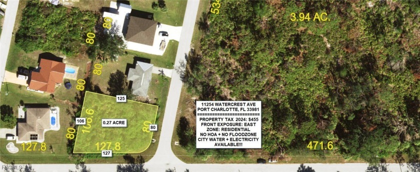 This beautiful residential lot is located in a desirable area of - Beach Lot for sale in Port Charlotte, Florida on Beachhouse.com