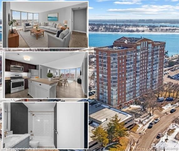 Experience elevated riverfront living in Detroit's gated - Beach Condo for sale in Detroit, Michigan on Beachhouse.com