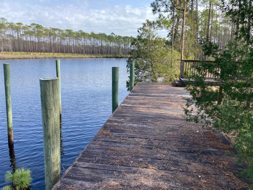 Beautiful improved lot on The New River.  There is a dock - Beach Lot for sale in Carabelle, Florida on Beachhouse.com