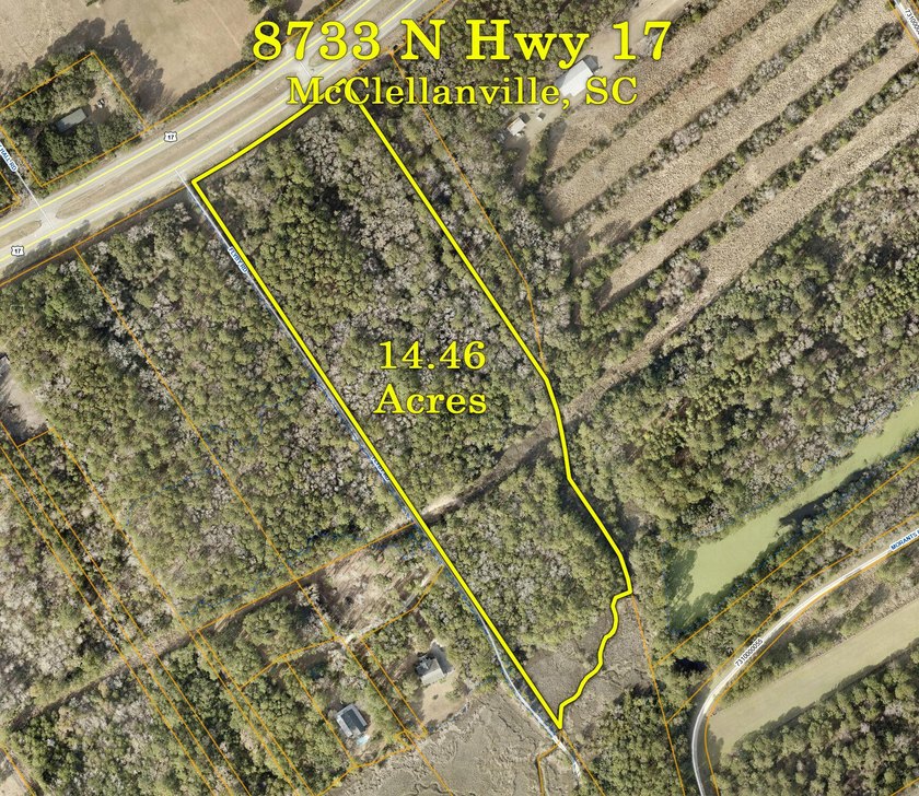 Beautiful 14.46 acre wooded tract just north of Buck Hall - Beach Acreage for sale in Mcclellanville, South Carolina on Beachhouse.com