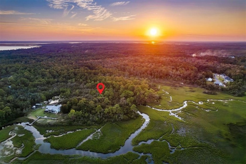 Situated along the marsh and a serene tidal creek, this secluded - Beach Lot for sale in Fernandina Beach, Florida on Beachhouse.com