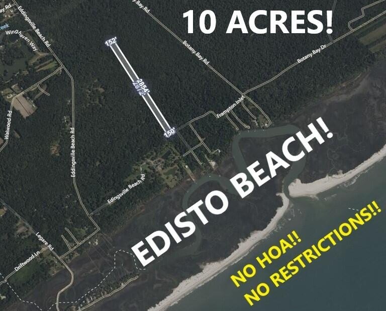 ****EDISTO ISLAND LAND!! **** NO RESTRICTIONS!!! **10 FULL - Beach Acreage for sale in Edisto Island, South Carolina on Beachhouse.com