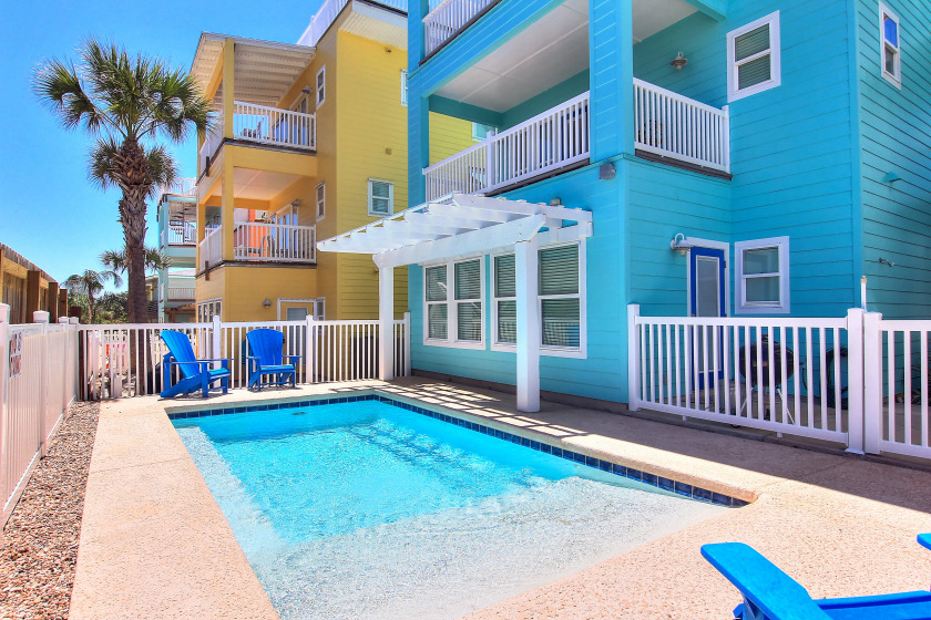 Home with a private pool, and roof top deck with incredible - Beach Vacation Rentals in Port Aransas, Texas on Beachhouse.com