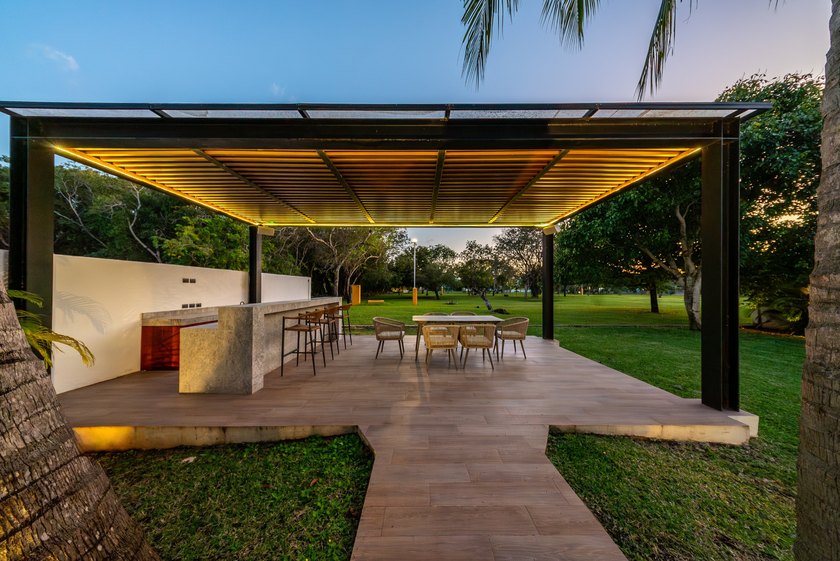 A beautiful single-story home is for sale in the prestigious - Beach Home for sale in Cancun,  on Beachhouse.com