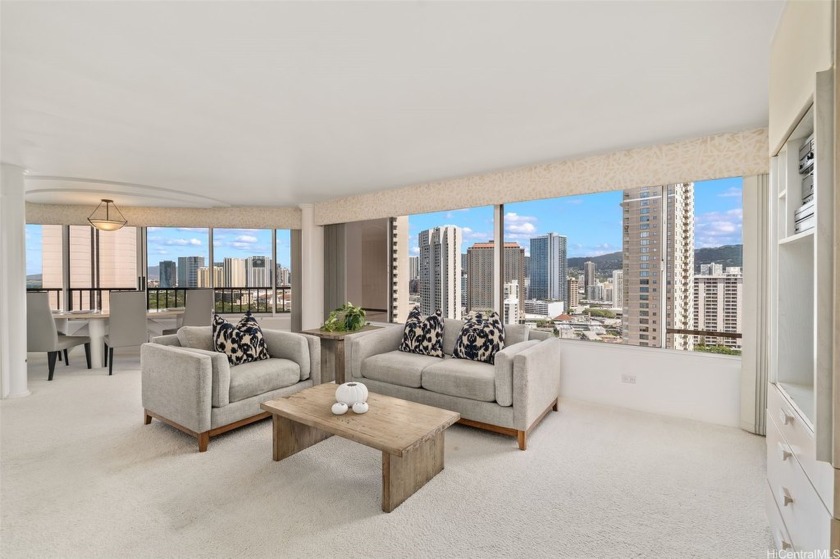 Rare high floor, corner-end unit in the preferred '04 stack in - Beach Condo for sale in Honolulu, Hawaii on Beachhouse.com