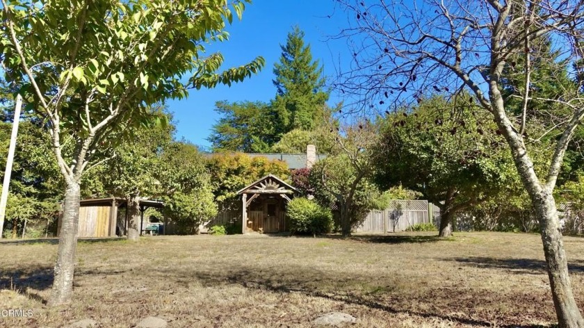 Enter the custom gazebo gate and you'll find a private interior - Beach Home for sale in Fort Bragg, California on Beachhouse.com