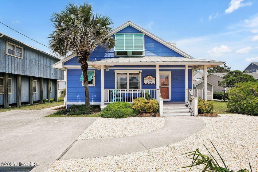 Charming 1960s Bahamian-Style Cottage in Surf City -- Steps from - Beach Home for sale in Surf City, North Carolina on Beachhouse.com
