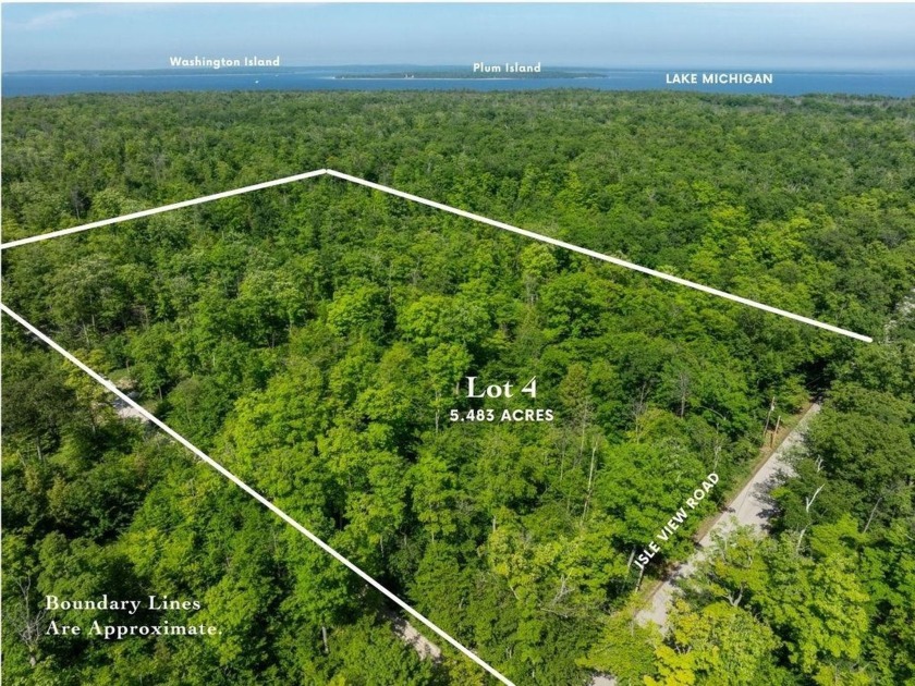 Picturesque 5+ acre parcel on Isle View Road, ideally located - Beach Acreage for sale in Ellison Bay, Wisconsin on Beachhouse.com