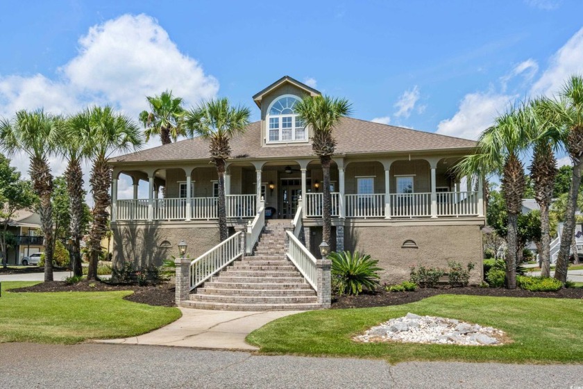 Overlooking the Intracoastal Waterway from a double lot in Olde - Beach Home for sale in Little River, South Carolina on Beachhouse.com