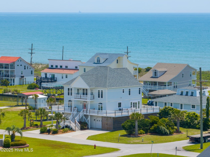 Waterfront! Views. Views. Views. Steps to the beach! Private - Beach Home for sale in North Topsail Beach, North Carolina on Beachhouse.com