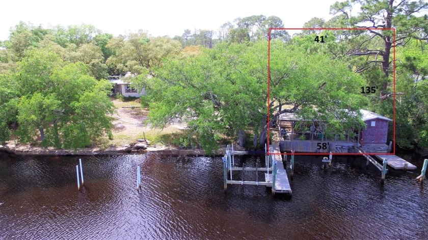 Nice Canal lot with 53 feet on the water at Poston Bayou - Beach Lot for sale in Carabelle, Florida on Beachhouse.com