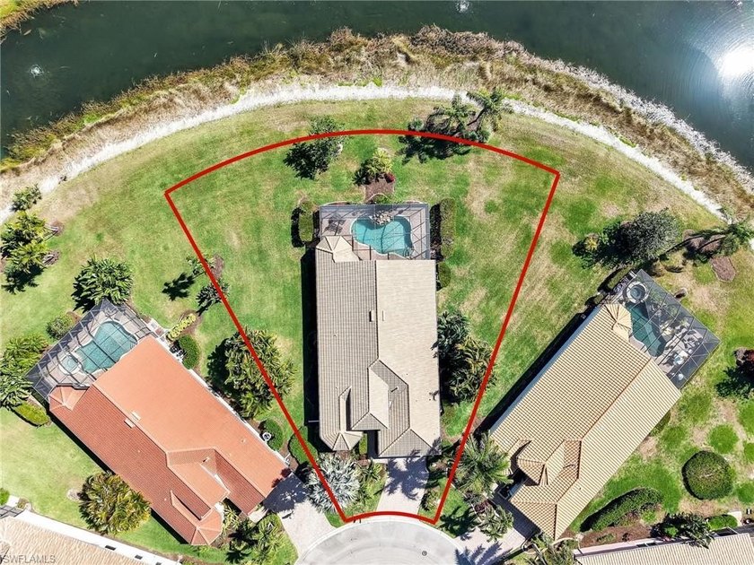 Positioned on one of the LARGEST pie shaped lots in Belle Lago - Beach Home for sale in Estero, Florida on Beachhouse.com