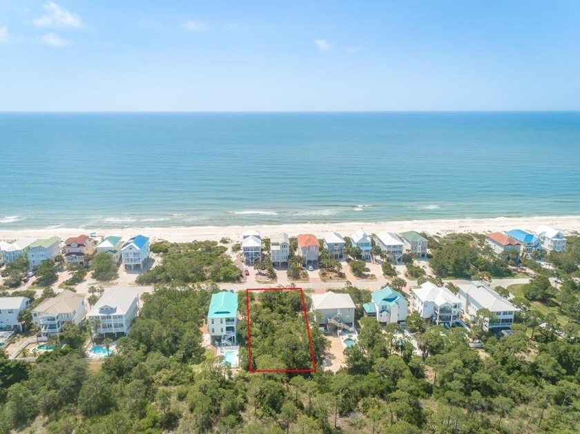 Nice wooded 1st tier lot in Casa Del Mar. Just one lot away from - Beach Lot for sale in St. George Island, Florida on Beachhouse.com