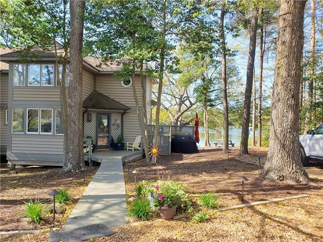Scenic, wide views of peaceful Sturgeon Creek with a small beach - Beach Condo for sale in Deltaville, Virginia on Beachhouse.com