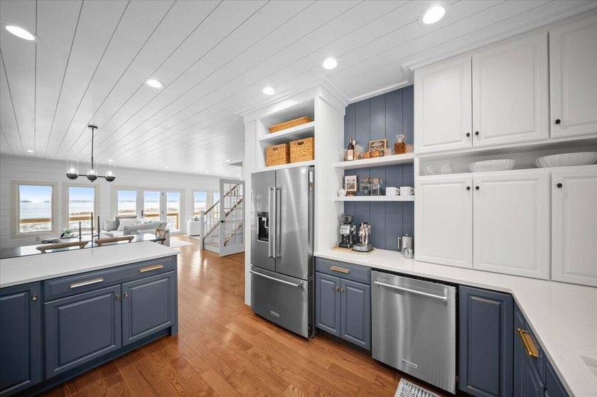 Discover a rare opportunity to own one of Portage Lake's premier - Beach Home for sale in Onekama, Michigan on Beachhouse.com