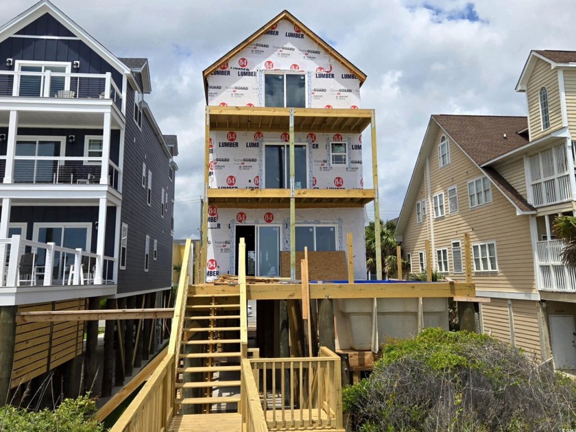 Oceanfront beach house under construction in Surfside Beach - Beach Home for sale in Surfside Beach, South Carolina on Beachhouse.com