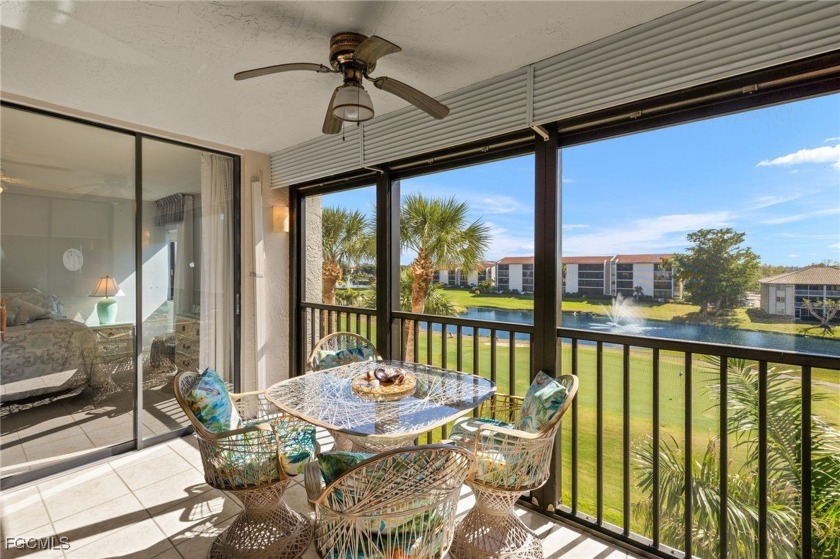 Stunning view of Golf Course, Lake, and Fountains from this 4th - Beach Condo for sale in Fort Myers, Florida on Beachhouse.com