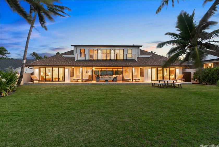 Completed in 2022, this classic beachfront home was redesigned - Beach Home for sale in Kailua, Hawaii on Beachhouse.com