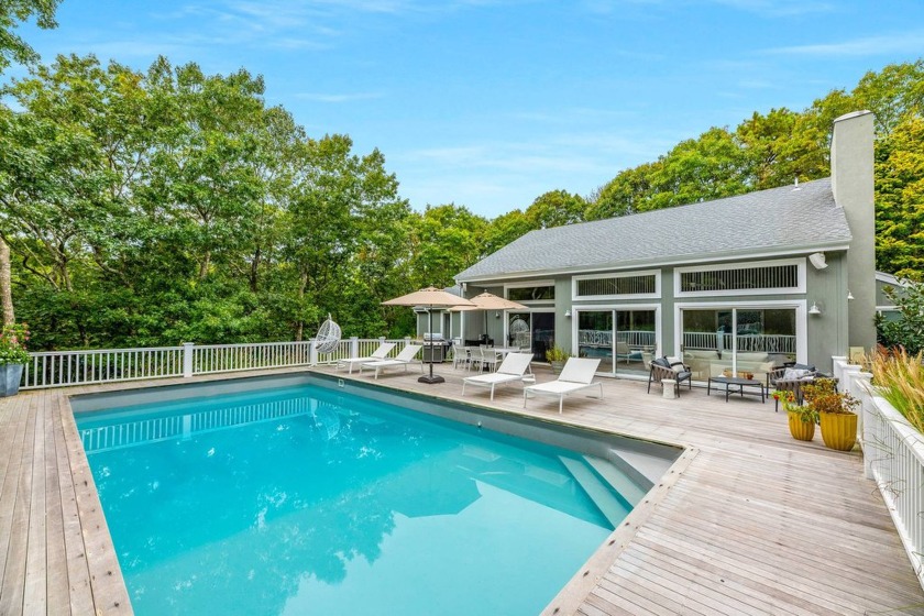 Privacy and peace await, past the gated entry, down a deep flat - Beach Home for sale in East Hampton, New York on Beachhouse.com