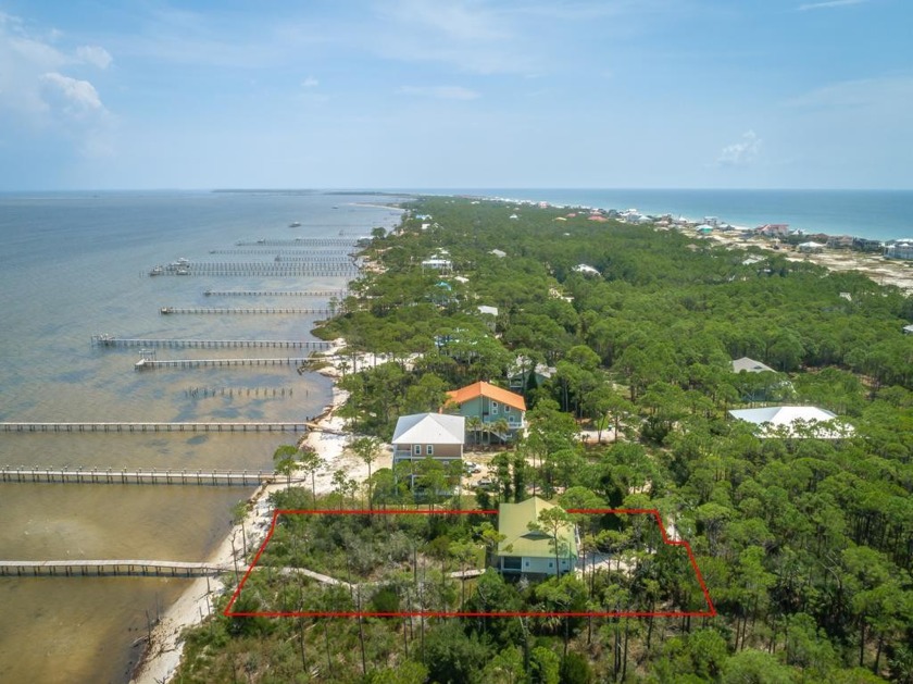 Privacy on the Bay!  One acre lot with Boat Dock. A/C replaced - Beach Home for sale in St. George Island, Florida on Beachhouse.com