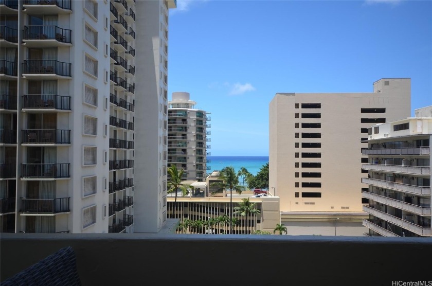 Ocean view from this Kuhio Village studio only 2 short blocks - Beach Condo for sale in Honolulu, Hawaii on Beachhouse.com