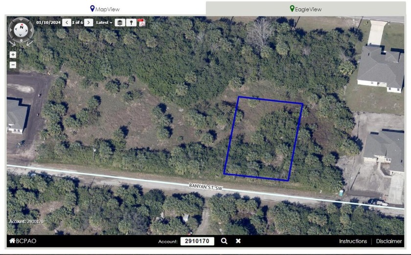 Vacant Lot in a Semi-Rural, Private & Quiet area of Palm Bay in - Beach Lot for sale in Palm Bay, Florida on Beachhouse.com