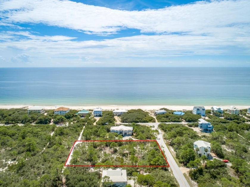 High and Dry ONE ACRE 2nd Tier lot. Gulf Views from a two story - Beach Lot for sale in St. George Island, Florida on Beachhouse.com