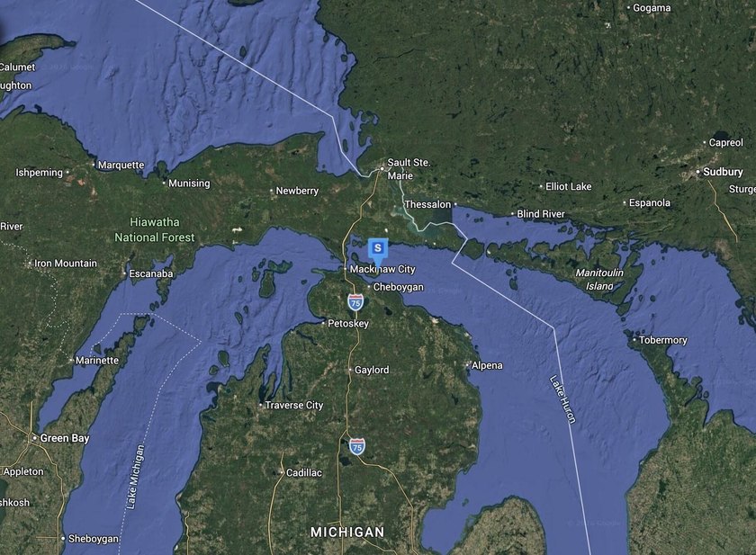 Tucked away in the Fruitland Subdivision on Bois Blanc Island - Beach Acreage for sale in Pointe Aux Pins, Michigan on Beachhouse.com